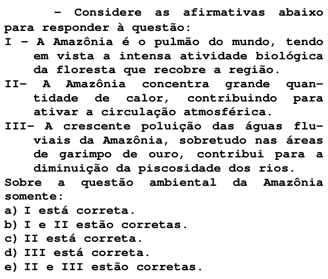 Questão 10 no caderno T da FUVEST 1998