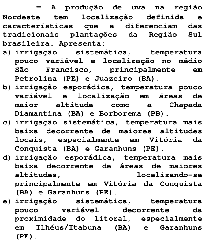 Questão 19 no caderno T da FUVEST 1998