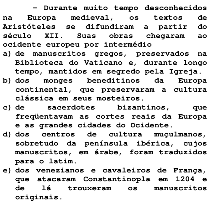 Questão 24 no caderno T da FUVEST 1998
