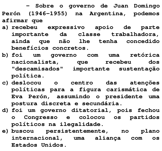 Questão 29 no caderno T da FUVEST 1998