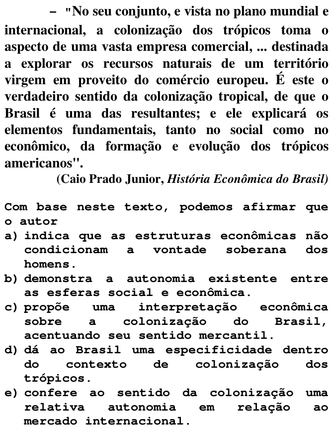 Questão 31 no caderno T da FUVEST 1998