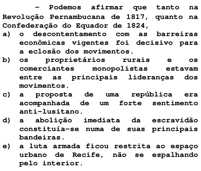 Questão 33 no caderno T da FUVEST 1998