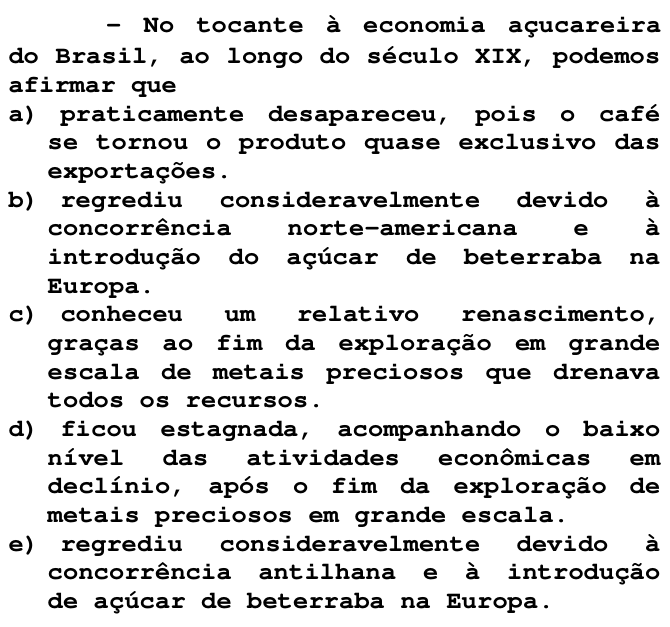 Questão 34 no caderno T da FUVEST 1998
