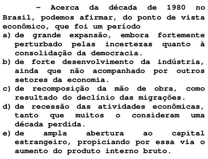 Questão 40 no caderno T da FUVEST 1998