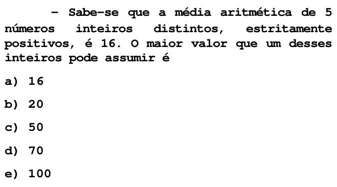 Questão 42 no caderno T da FUVEST 1998
