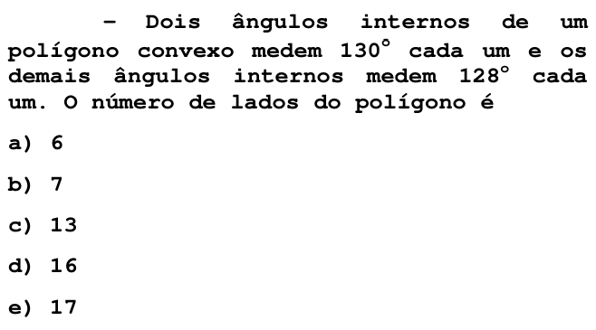 Questão 46 no caderno T da FUVEST 1998