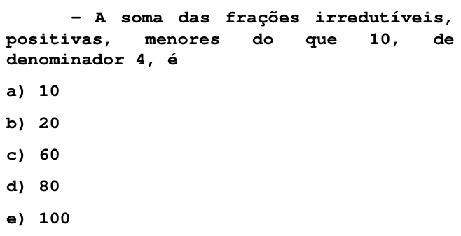 Questão 47 no caderno T da FUVEST 1998