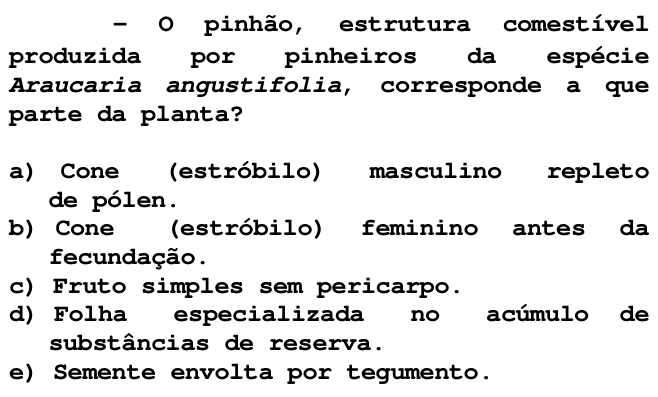 Questão 68 no caderno T da FUVEST 1998