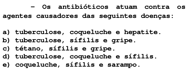 Questão 71 no caderno T da FUVEST 1998