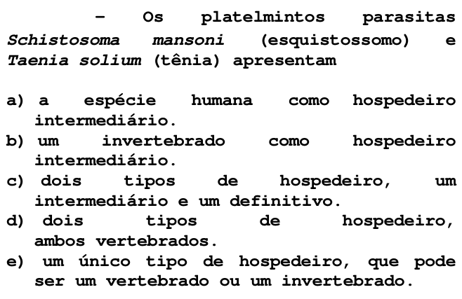 Questão 72 no caderno T da FUVEST 1998