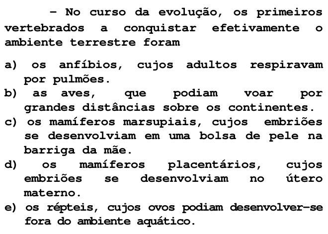 Questão 80 no caderno T da FUVEST 1998