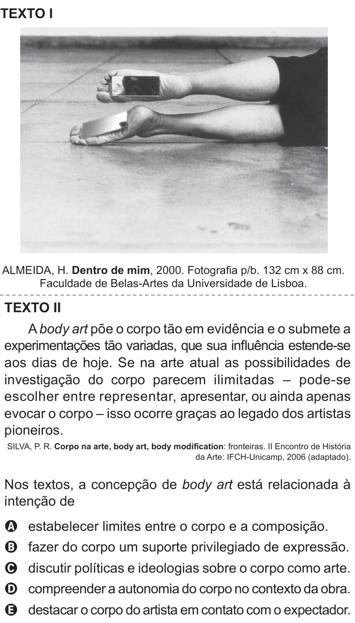 Questão 11 no caderno Azul do ENEM 2018