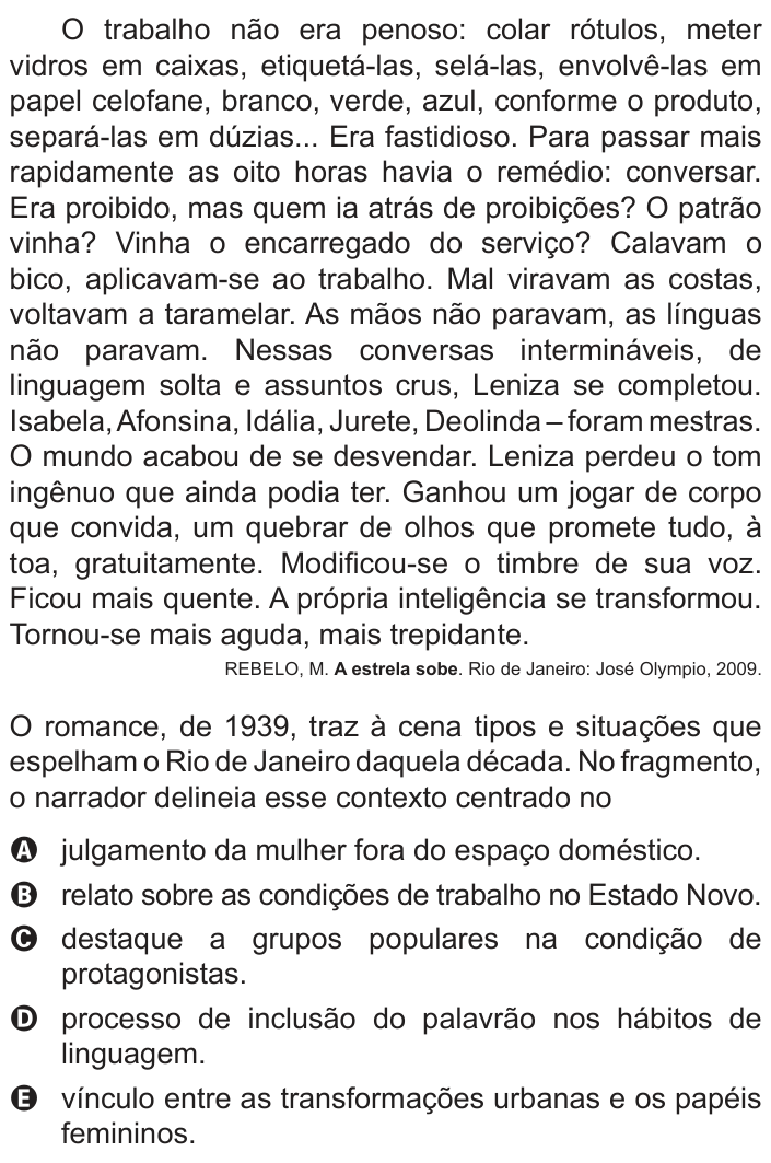 Questão 23 no caderno Azul do ENEM 2018