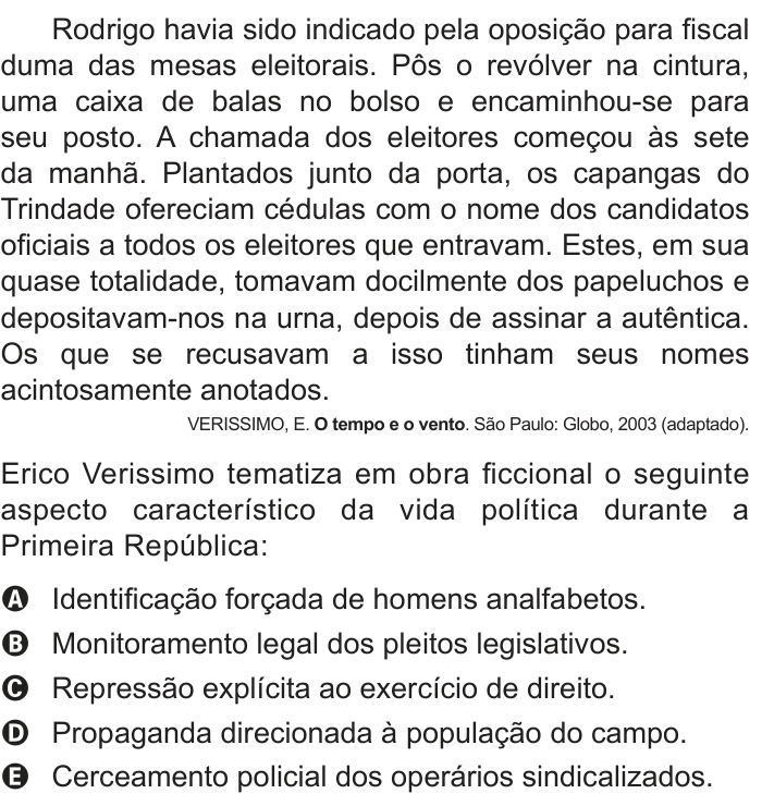 Questão 84 no caderno Azul do ENEM 2018