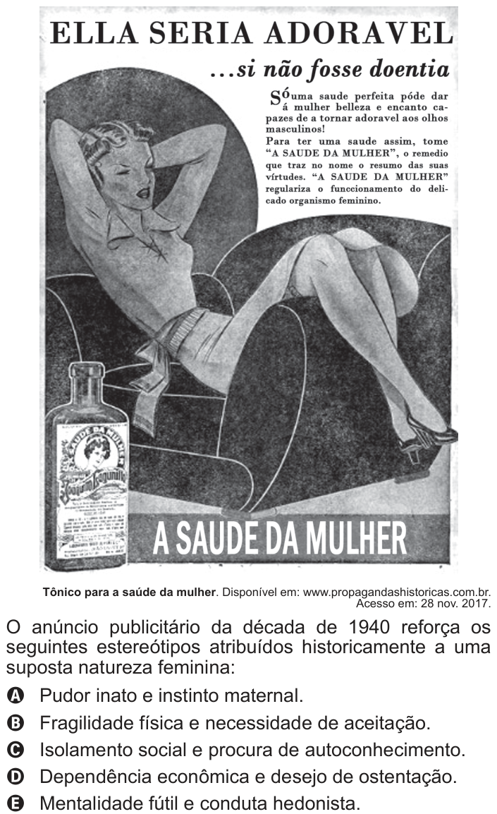 Questão 87 no caderno Azul do ENEM 2018