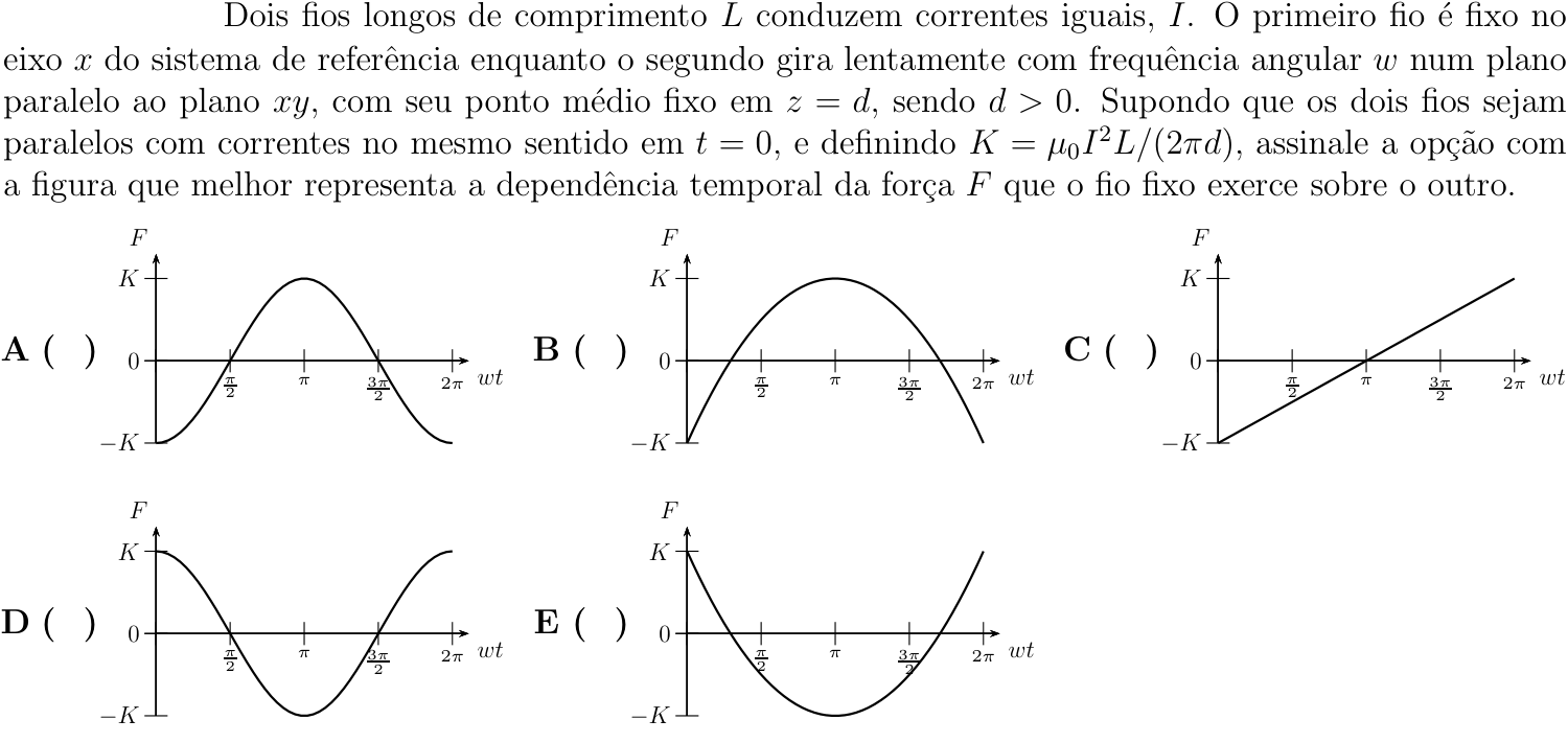 Questão 18 no caderno Física do ITA 2018