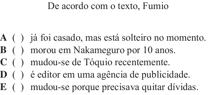 Questão 1 no caderno Inglês do ITA 2018