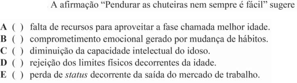 Questão 37 no caderno Português do ITA 2018