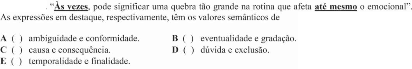 Questão 38 no caderno Português do ITA 2018