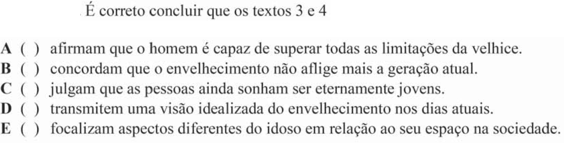 Questão 40 no caderno Português do ITA 2018