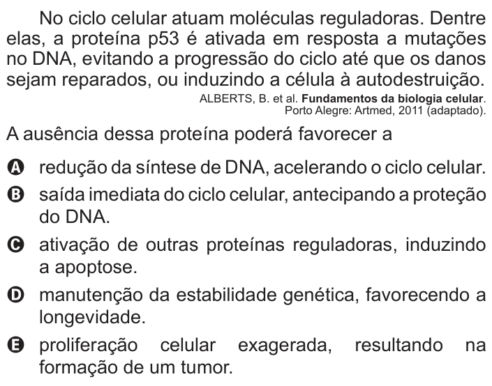 Questão 100 no caderno Azul do ENEM 2018