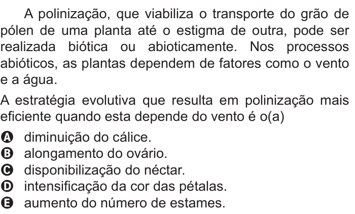 Questão 111 no caderno Azul do ENEM 2018