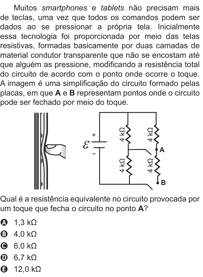 Questão 112 no caderno Azul do ENEM 2018
