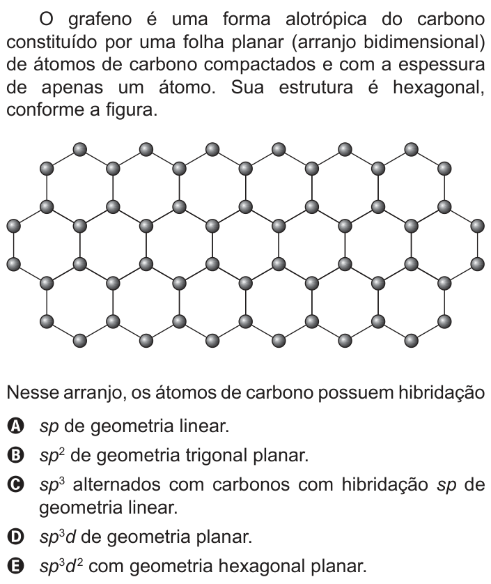 Questão 130 no caderno Azul do ENEM 2018