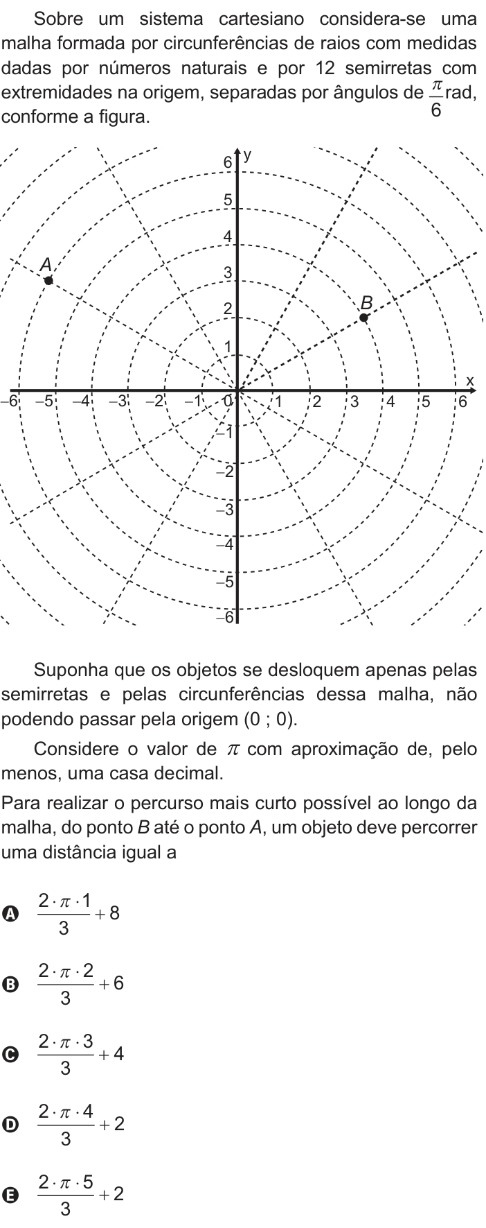 Questão 139 no caderno Azul do ENEM 2018