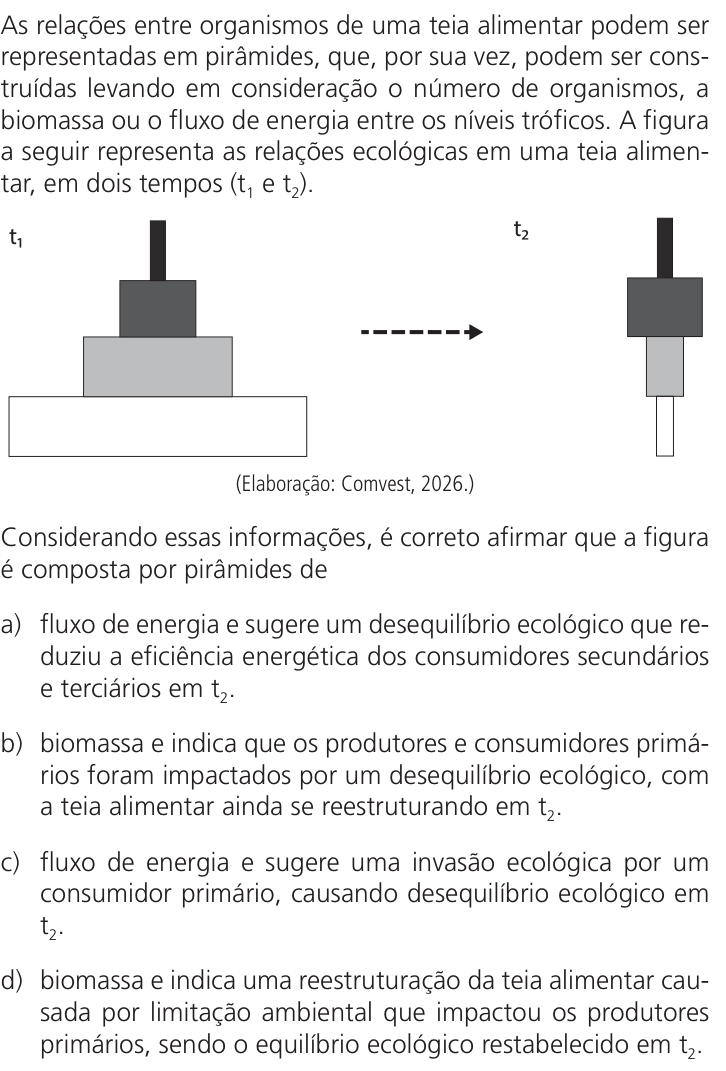 Questão 46 no caderno Q da UNICAMP 2027