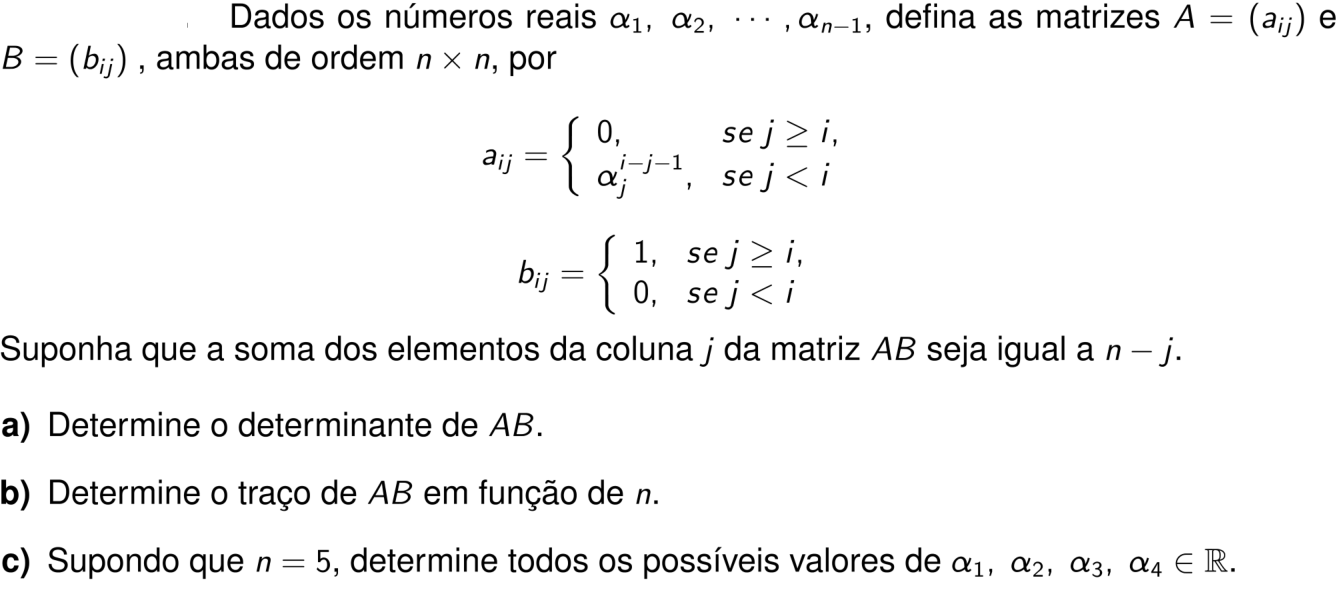 Questão 6 no caderno Matemática da 2ª fase do ITA 2026