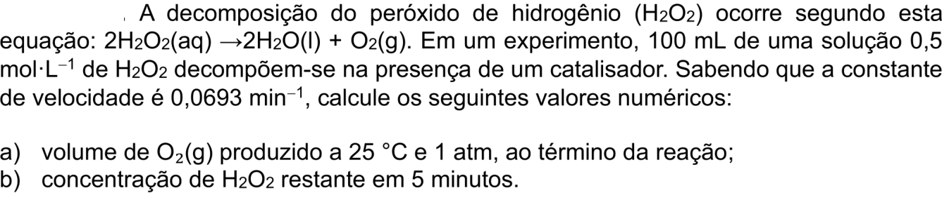 Questão 2 no caderno Química da 2ª fase do ITA 2026