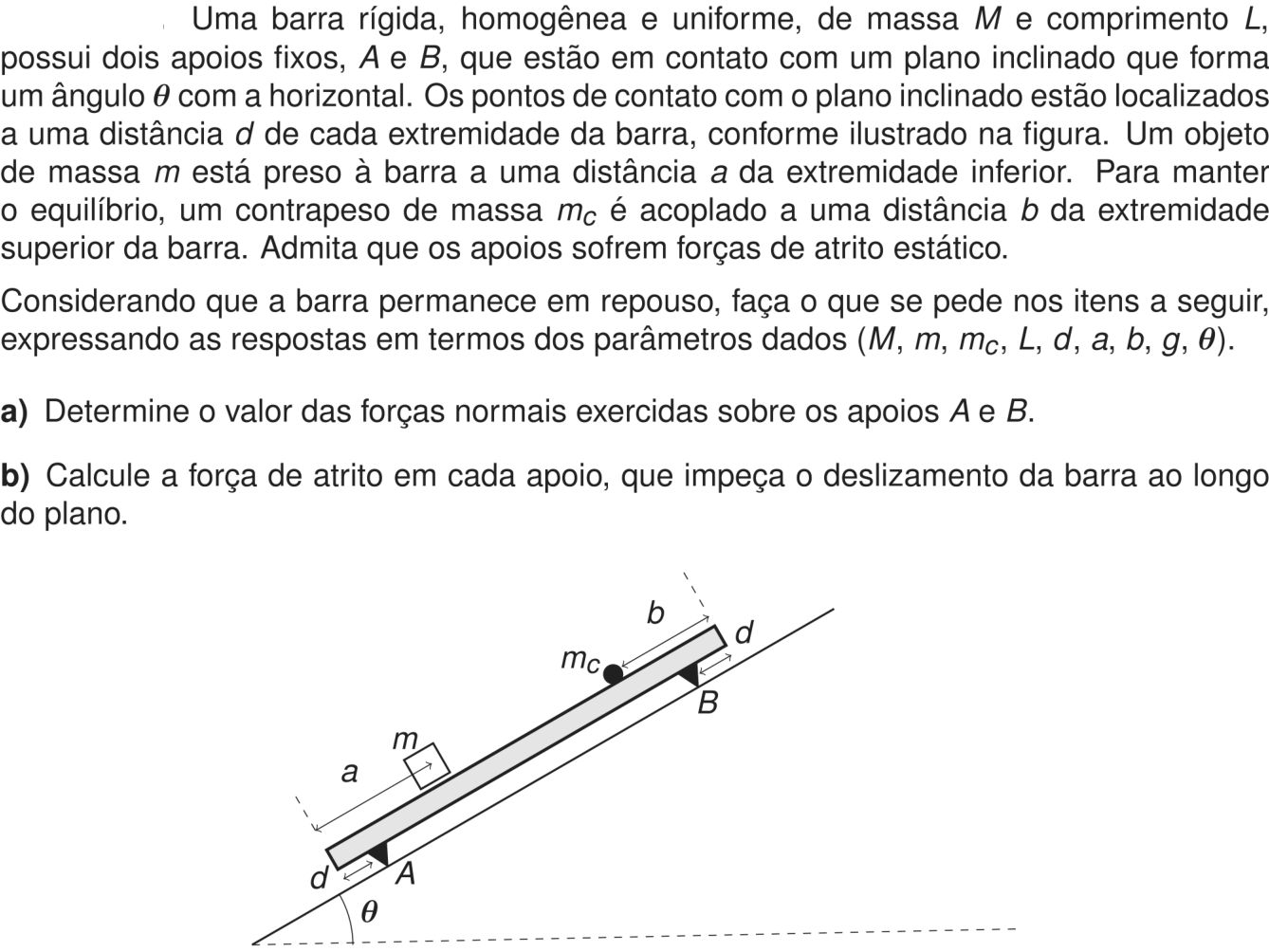 Questão 2 no caderno Física da 2ª fase do ITA 2026