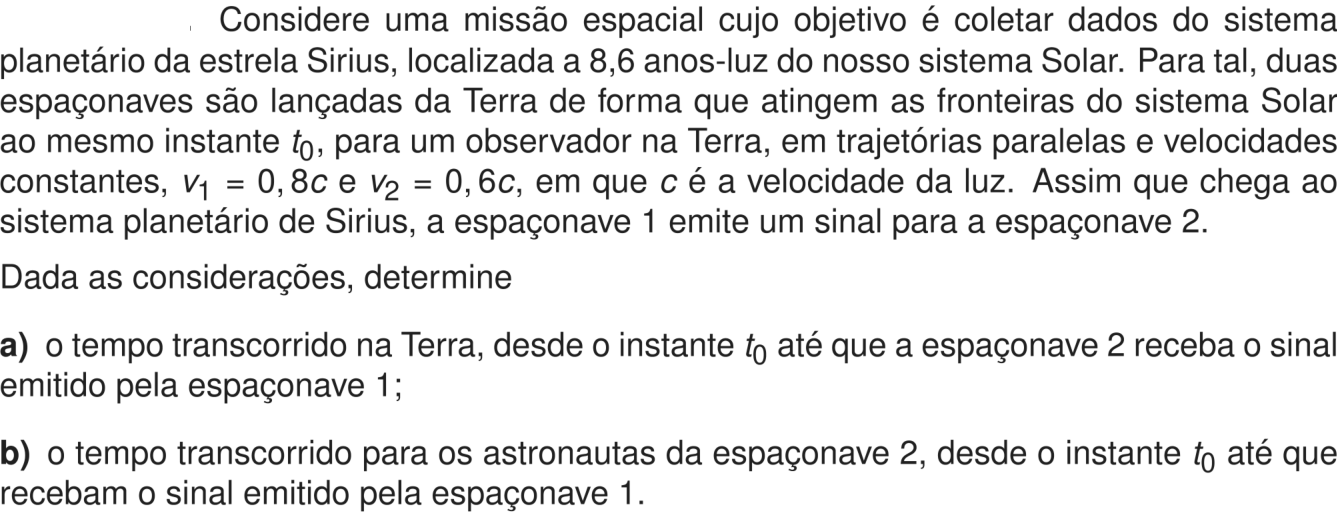 Questão 10 no caderno Física da 2ª fase do ITA 2026
