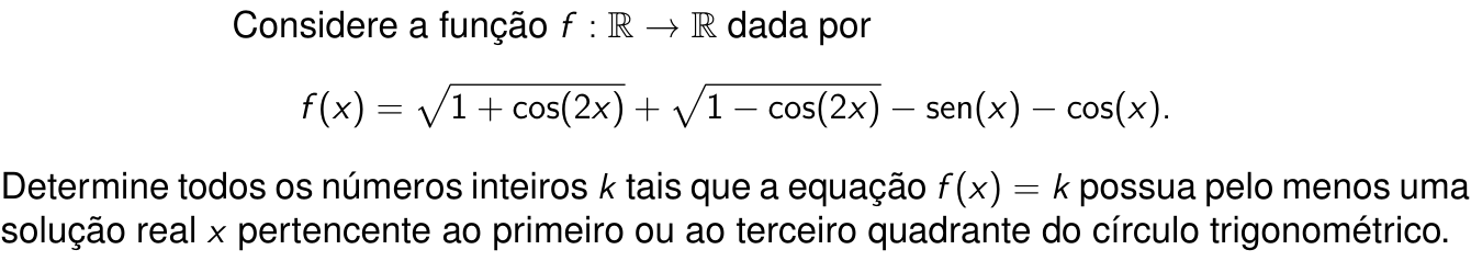 Questão 10 no caderno Matemática da 2ª fase do ITA 2027