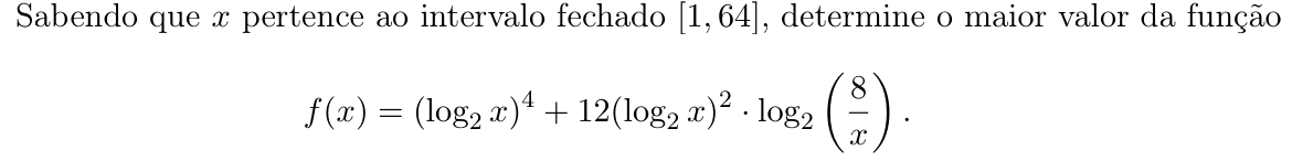 Questão 4 no caderno Matemática da 2ª fase do ITA 2019