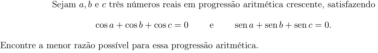 Questão 6 no caderno Matemática da 2ª fase do ITA 2019