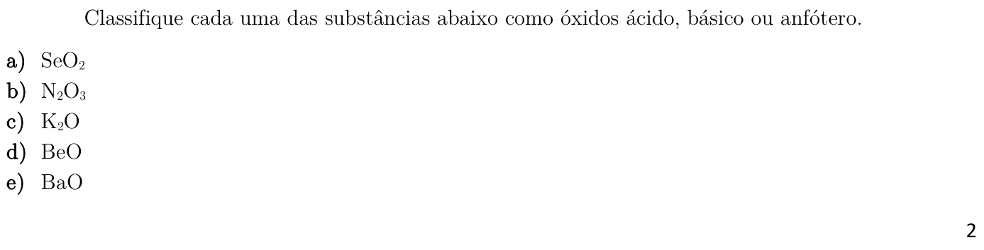 Questão 5 no caderno Química da 2ª fase do ITA 2019