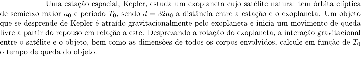 Questão 3 no caderno Física da 2ª fase do ITA 2019