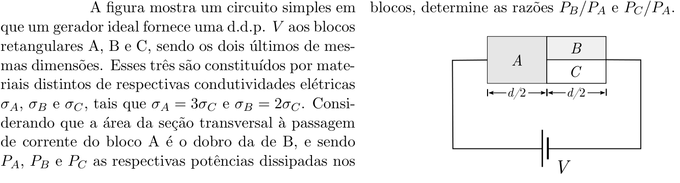 Questão 7 no caderno Física da 2ª fase do ITA 2019
