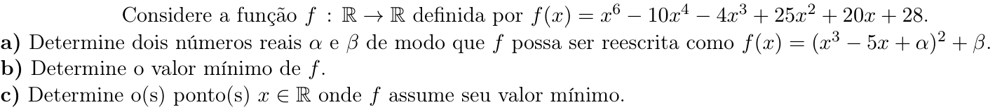 Questão 5 no caderno Matemática da 2ª fase do ITA 2020