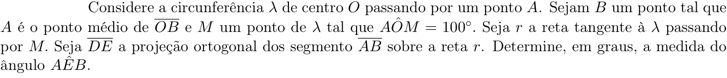 Questão 8 no caderno Matemática da 2ª fase do ITA 2020