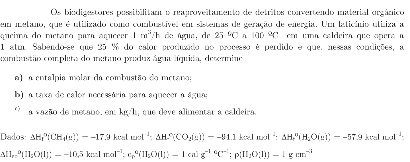 Questão 2 no caderno Química da 2ª fase do ITA 2020