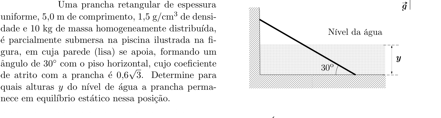 Questão 2 no caderno Física da 2ª fase do ITA 2020