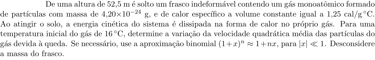 Questão 7 no caderno Física da 2ª fase do ITA 2020