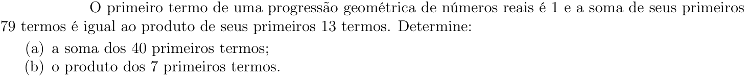 Questão 3 no caderno Matemática da 2ª fase do ITA 2021