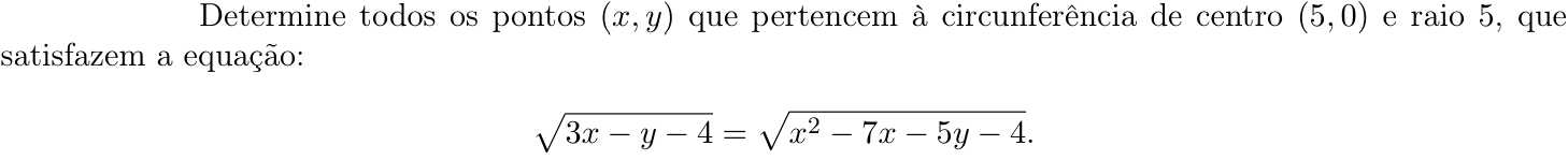 Questão 4 no caderno Matemática da 2ª fase do ITA 2021