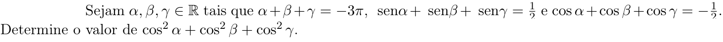 Questão 9 no caderno Matemática da 2ª fase do ITA 2021