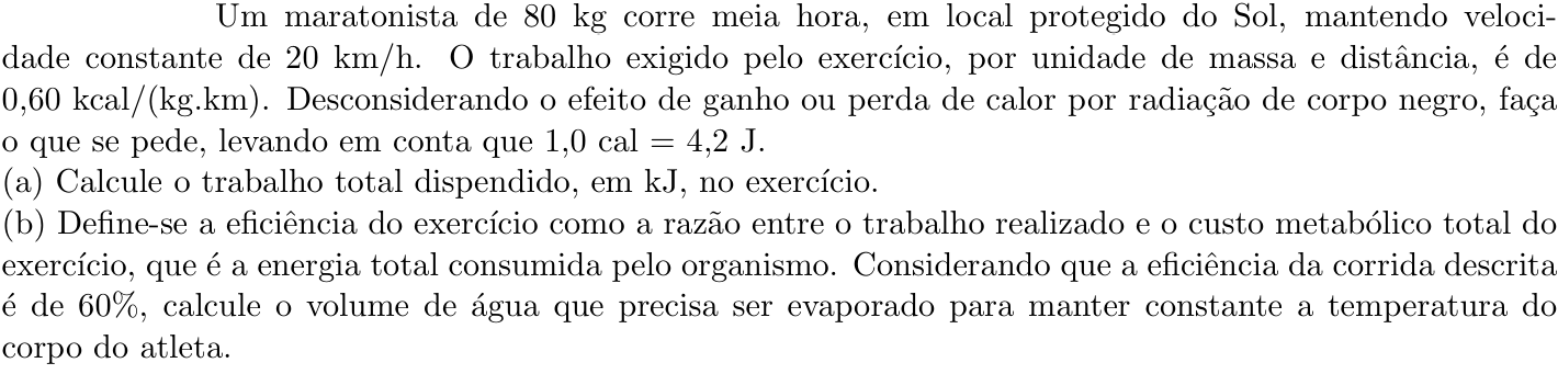Questão 4 no caderno Física da 2ª fase do ITA 2021