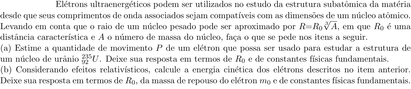 Questão 10 no caderno Física da 2ª fase do ITA 2021